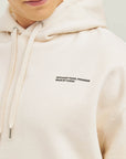 Relaxed Heavy Offcourt Hoodie - Off White
