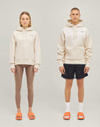 Relaxed Heavy Offcourt Hoodie - Off White