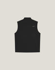 Cuera Active Gilet in Black, flat lay back view