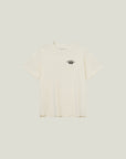 Cuera Oncourt Legacy T-Shirt in Off White, flat lay front view