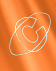 Cuera Oncourt LS Layer T-Shirt in Orange, logo print detail