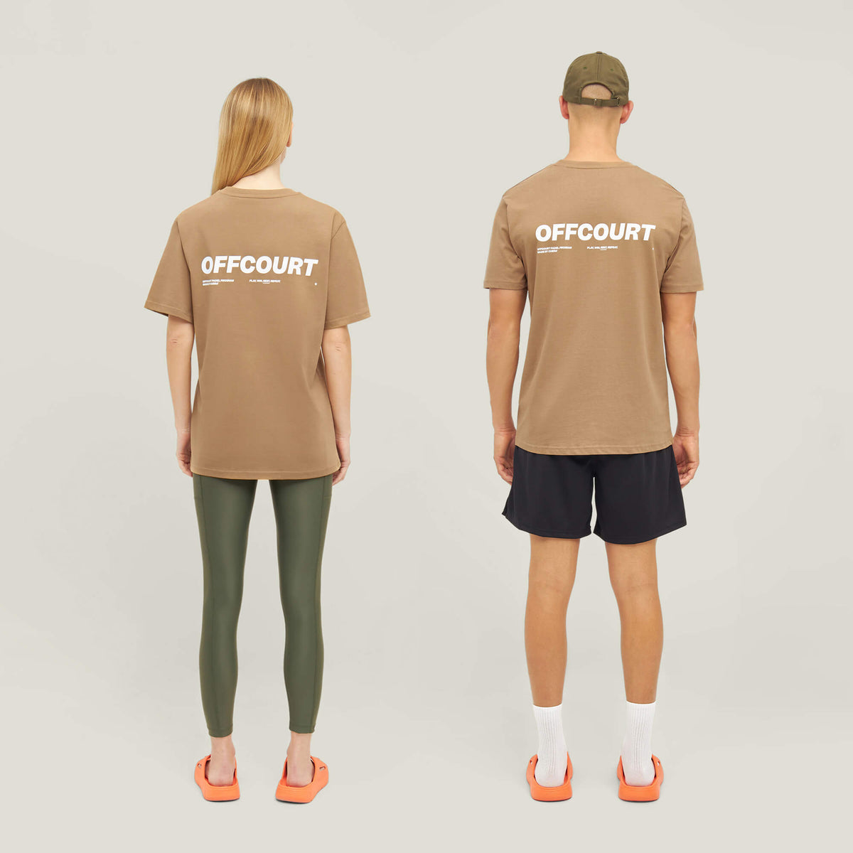 Relaxed Heavy Offcourt T-Shirt - Brown
