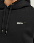 Relaxed Heavy Offcourt Hoodie - Black