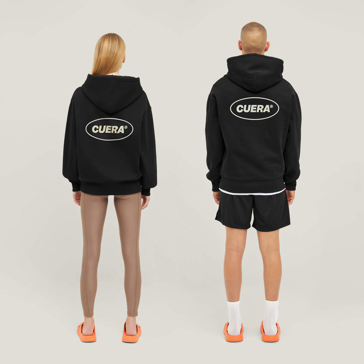 Relaxed Heavy Offcourt Hoodie - Black