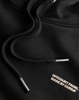 Relaxed Heavy Offcourt Hoodie - Black