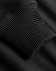 Relaxed Heavy Offcourt Hoodie - Black