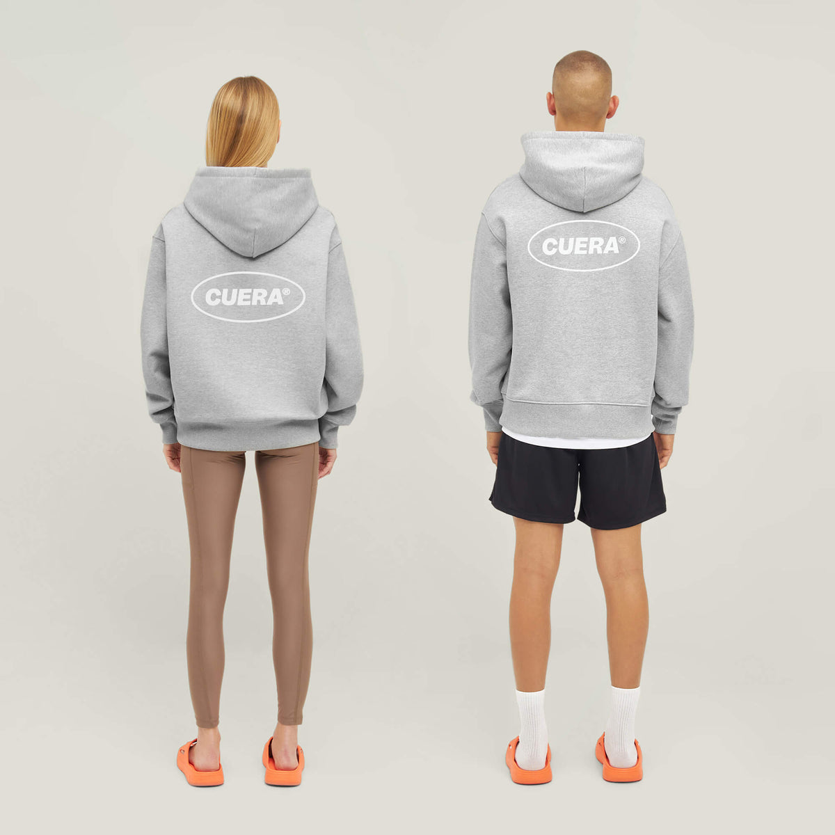 Relaxed Heavy Offcourt Hoodie - Grey