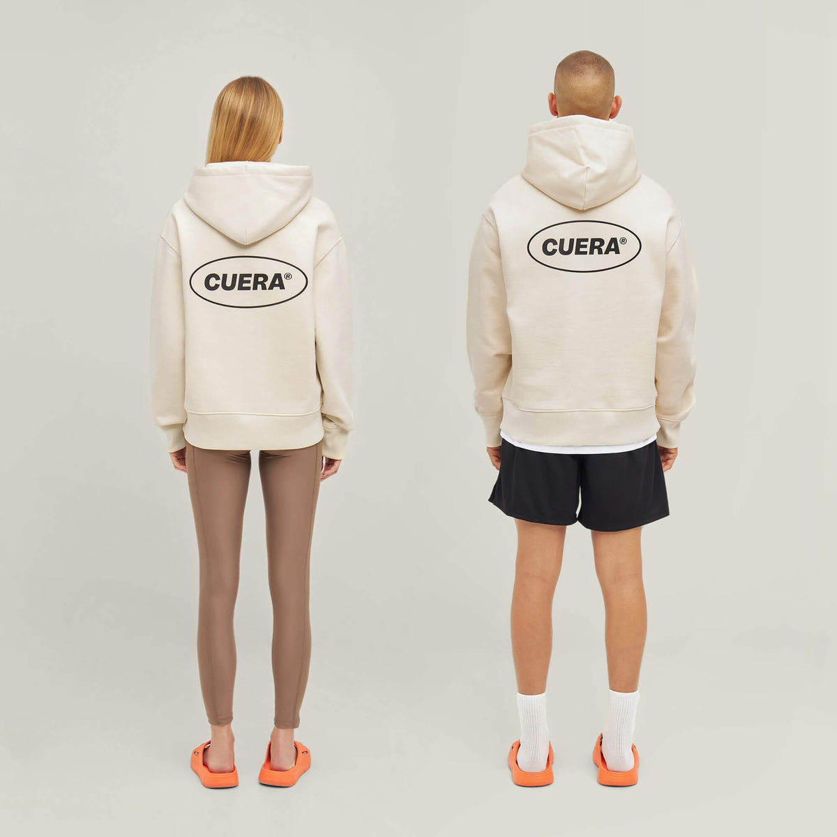 Relaxed Heavy Offcourt Hoodie - Off White