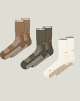Cuera 3-Pack Oncourt Grip Socks, flat lay front view