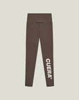 Model wearing Cuera Active Cuera Zip Cardigan & Active Logo Tights Long Combo, front studio view