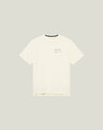 Cuera Oncourt Airy Logo T-Shirt in Off White, flat lay front view
