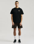 Model wearing Cuera Oncourt Breathe Cuera T-Shirt in Black, front studio view