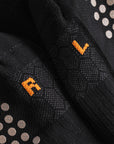 Cuera Oncourt Grip Sock in Black, flat lay back view