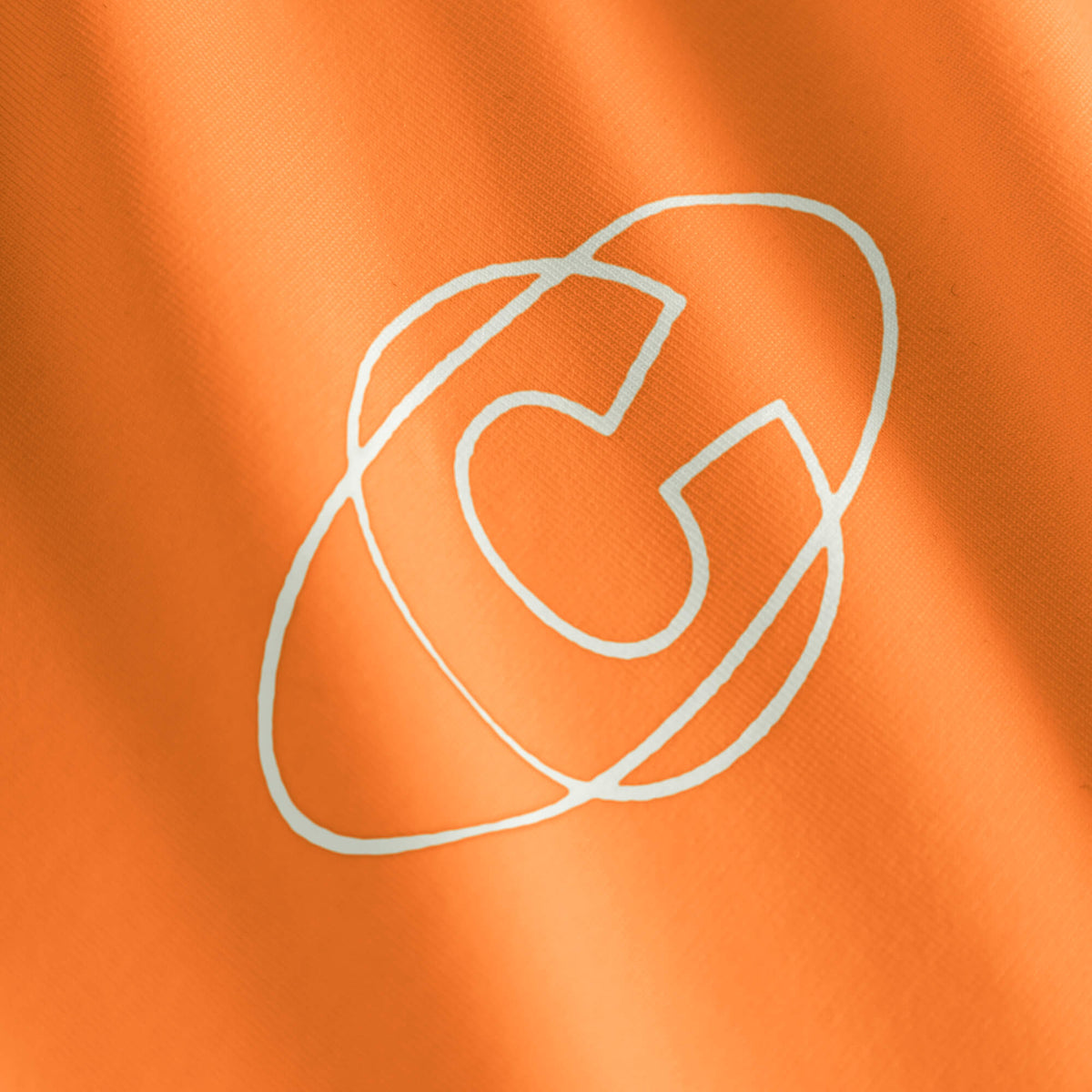 Cuera Oncourt LS Layer T-Shirt in Orange, logo print detail